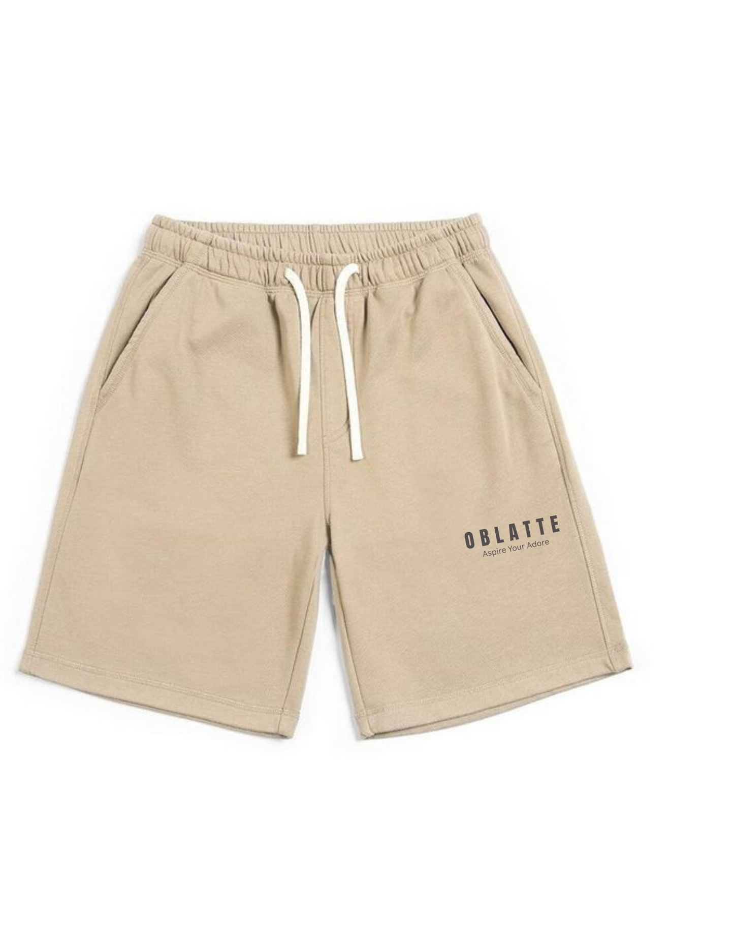 Oblatte Premium Cotton Shorts – Sandstone Beige